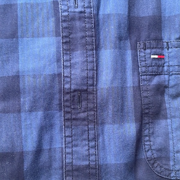 Tommy Hilfiger blue check casual shirt - Picture 6 of 15